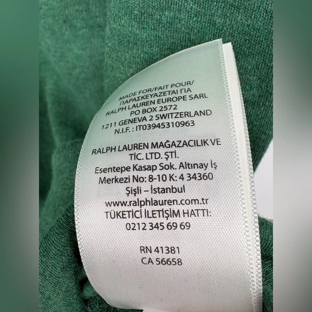 POLO RALPH LAUREN Golf Polo Shirt Green Mens Large